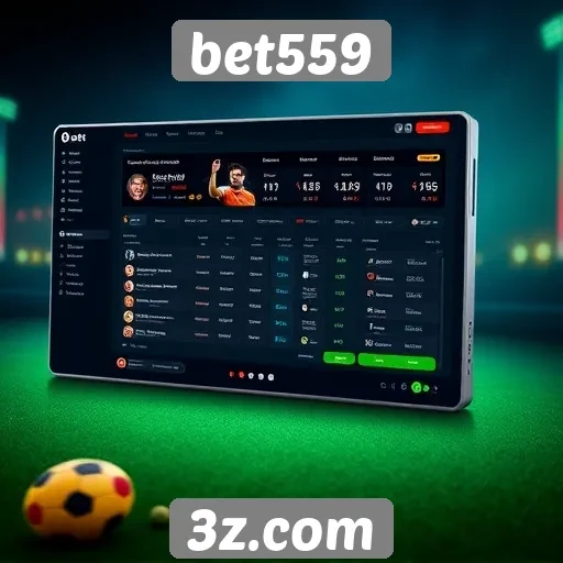 Exploração da interface do usuário no bet559